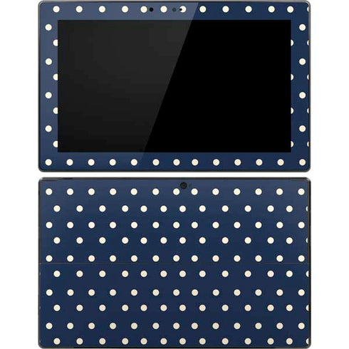 Blue and Cream Polka Dots Surface Pro Tablet Skin